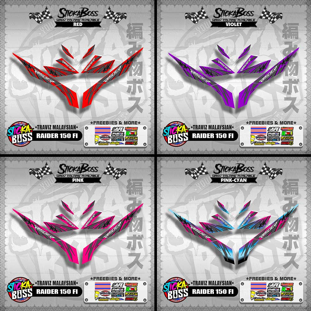 RAIDER 150 FI DECALS ( TRAVIZ MALAYSIAN )【WITH FREEBIES】