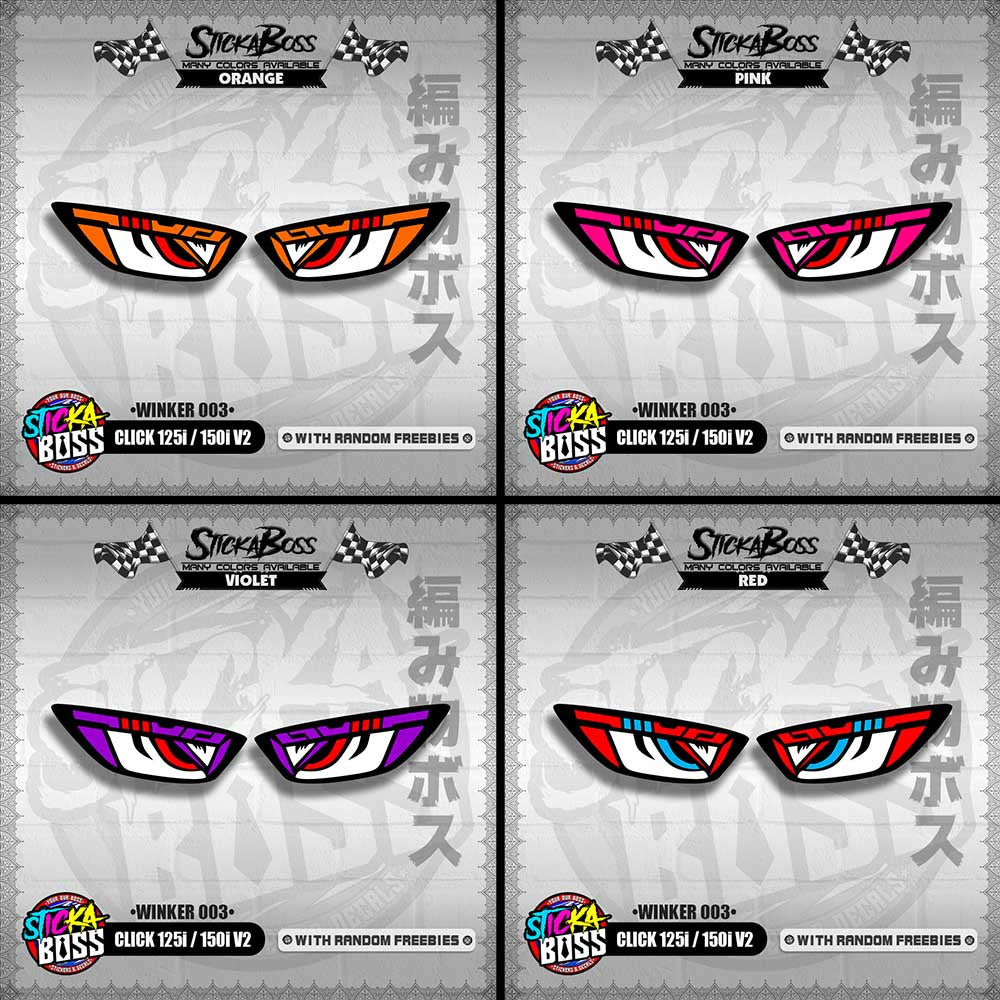 CLICK 125i / 150i V2 (WINKER 003) TRANSPARENT【WITH FREEBIES】