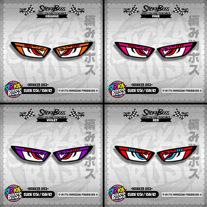 CLICK 125i / 150i V2 (WINKER 003) TRANSPARENT【WITH FREEBIES】