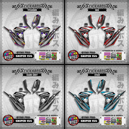 SNIPER 155 STICKER DECALS ( DYNO PRO )【WITH FREEBIES】