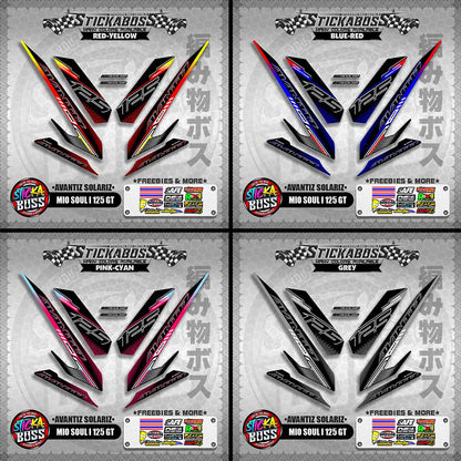 MIO SOUL I 125 GT STICKER DECALS ( AVANTIZ SOLARIZ )【WITH FREEBIES】
