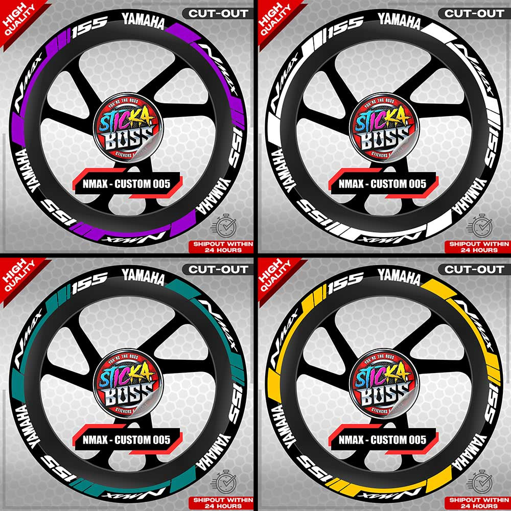 NMAX 155 MAG STICKER SET ( 2 MAGS ) - CUSTOM 005 | VINYL WATERPROOF CUT-OUT DECALS