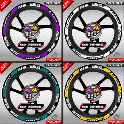 NMAX 155 MAG STICKER SET ( 2 MAGS ) - CUSTOM 005 | VINYL WATERPROOF CUT-OUT DECALS