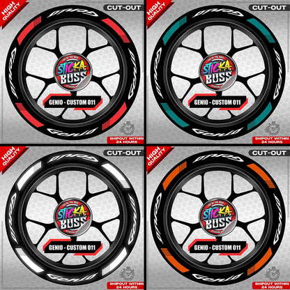 GENIO MAG STICKER SET ( 2 MAGS ) - CUSTOM 011 | VINYL WATERPROOF CUT-OUT DECALS