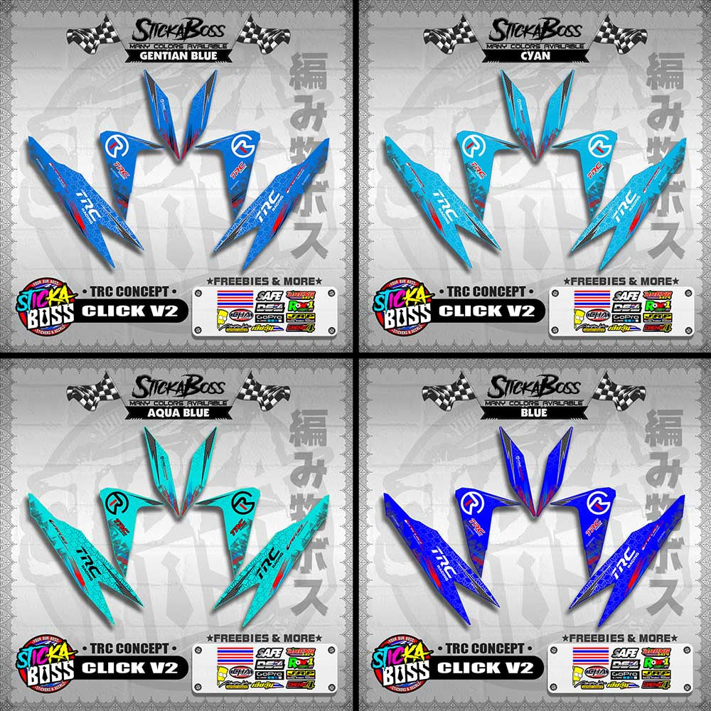 CLICK V2 DECALS ( TRC CONCEPT )【WITH FREEBIES】