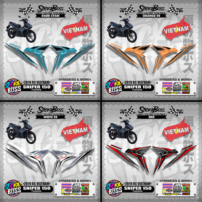 SNIPER 150 STOCK DECALS ( 2019 RC VIETNAM )【WITH FREEBIES】
