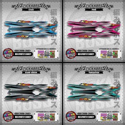 MIO SPORTY / MIO 1 / SOULTY DECALS ( EGO 2006 - 2007 )【WITH FREEBIES】