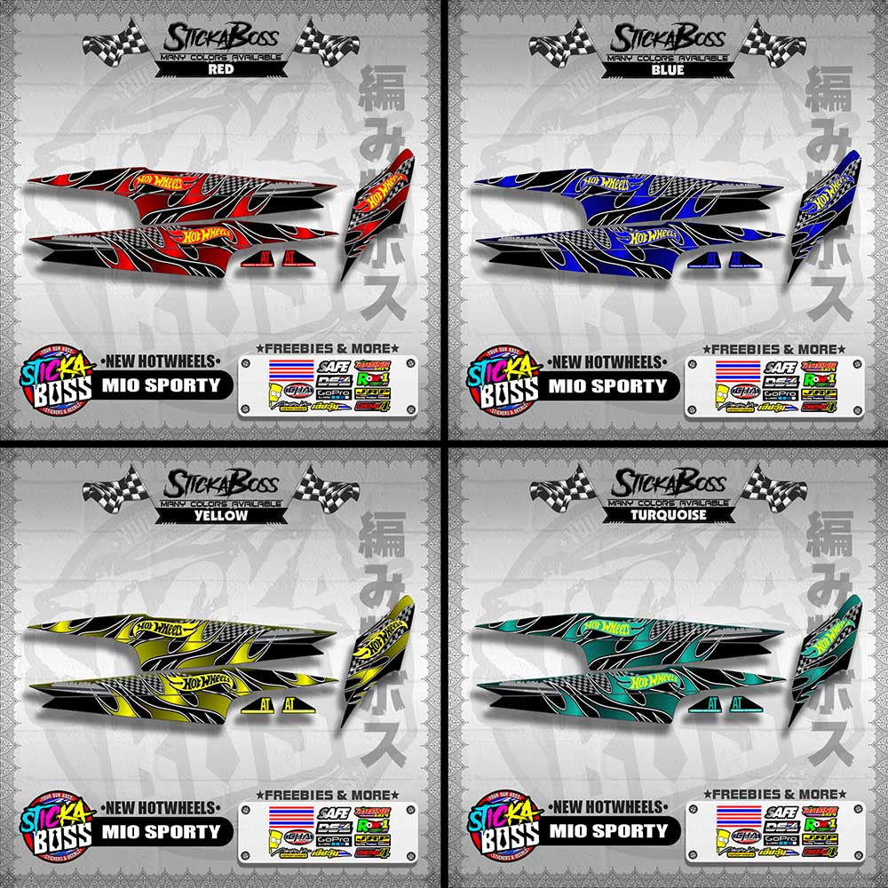 MIO SPORTY DECALS ( NEW HOTWHEELS )【WITH FREEBIES】