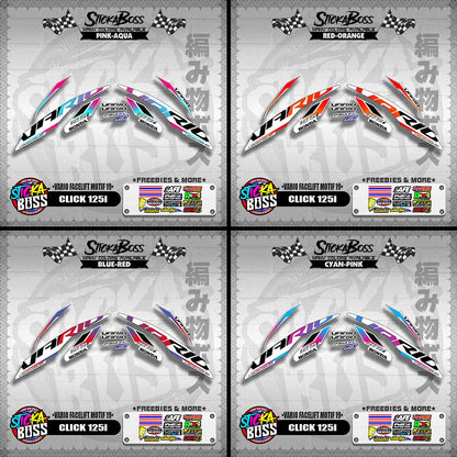 CLICK 125i DECALS ( VARIO FACELIFT MOTIF 19 )【WITH FREEBIES】
