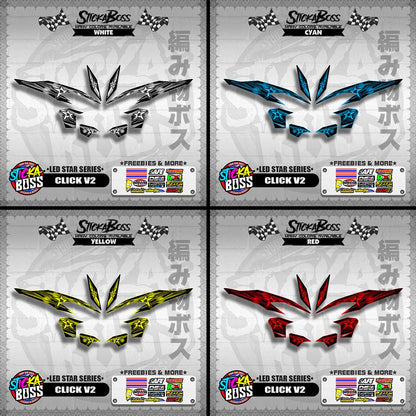 CLICK V2 DECALS ( LED STAR SERIES )【WITH FREEBIES】