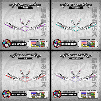 MIO SPORTY INDO DECALS ( FOR WHITE LINE STRIPPING A8 )【WITH FREEBIES】