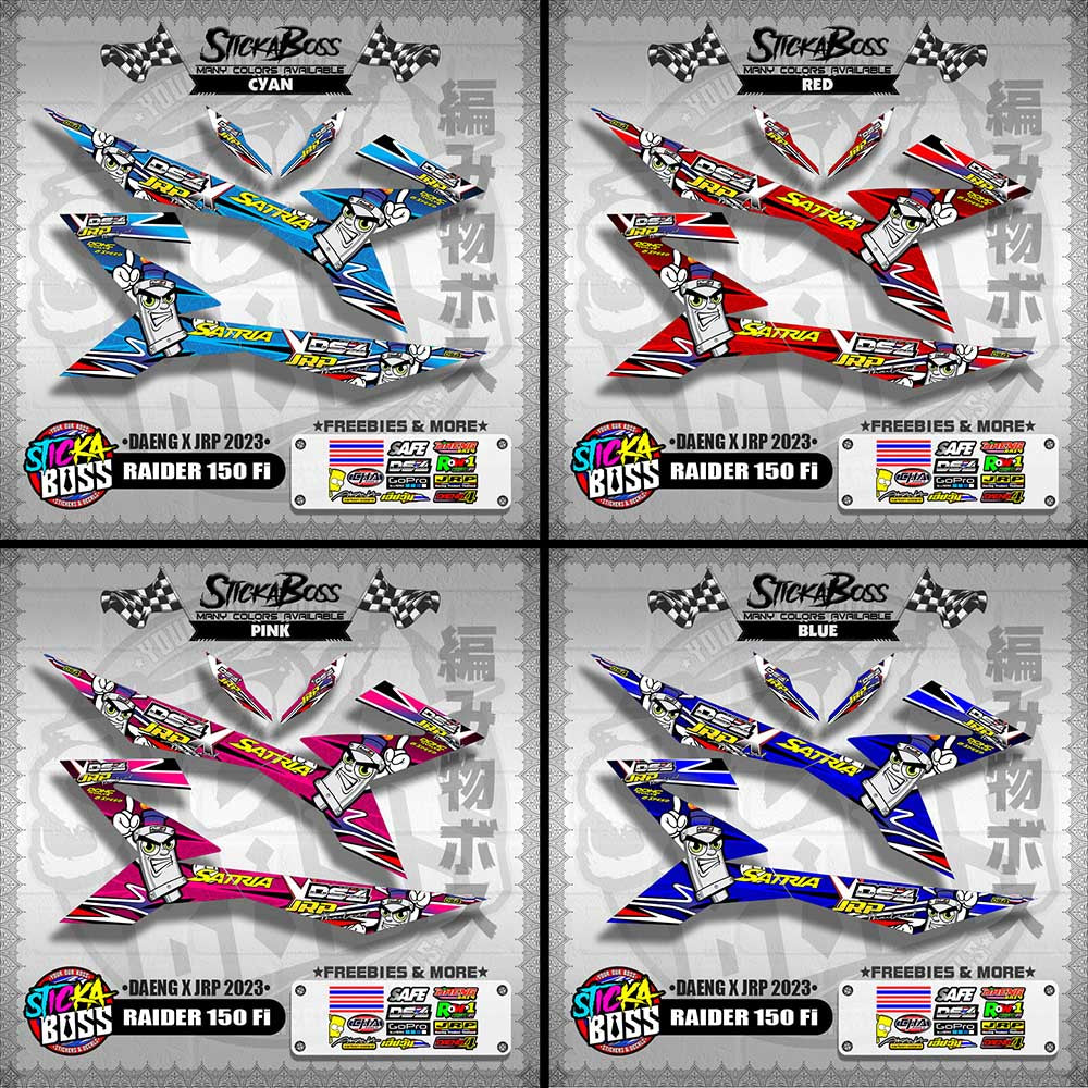RAIDER 150 Fi DECALS ( DAENG x JRP 2023 )【WITH FREEBIES】