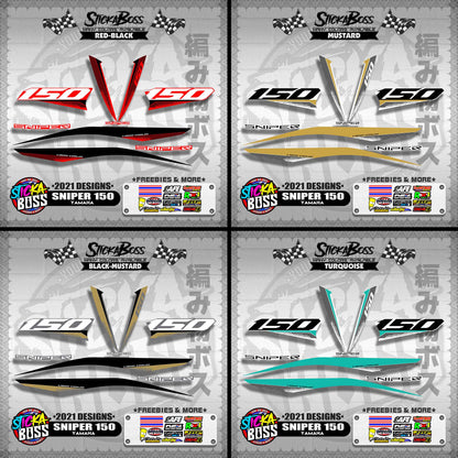 SNIPER 150 DECALS ( 2021 DESIGNS )【WITH FREEBIES】