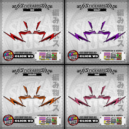 CLICK V3 INDO STICKER DECALS ( 2025 SHARP EDGES 002 )【WITH FREEBIES】