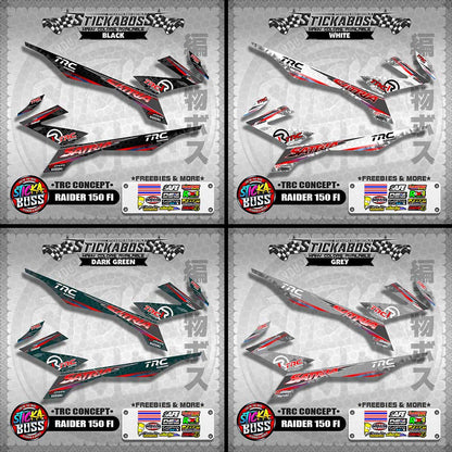 RAIDER 150 FI STICKER DECALS ( TRC CONCEPT SATRIA )【WITH FREEBIES】