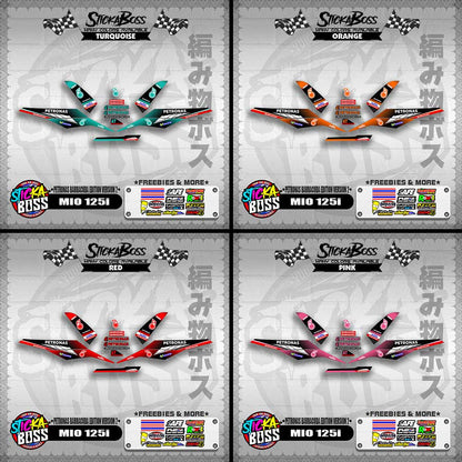 MIO 125i DECALS ( PETRONAS BARRACUDA EDITION VERSION 2 )【WITH FREEBIES】