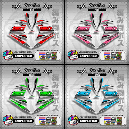 SNIPER 150 DECALS ( 2024 Y15ZR STRIPE EXCITER )【WITH FREEBIES】