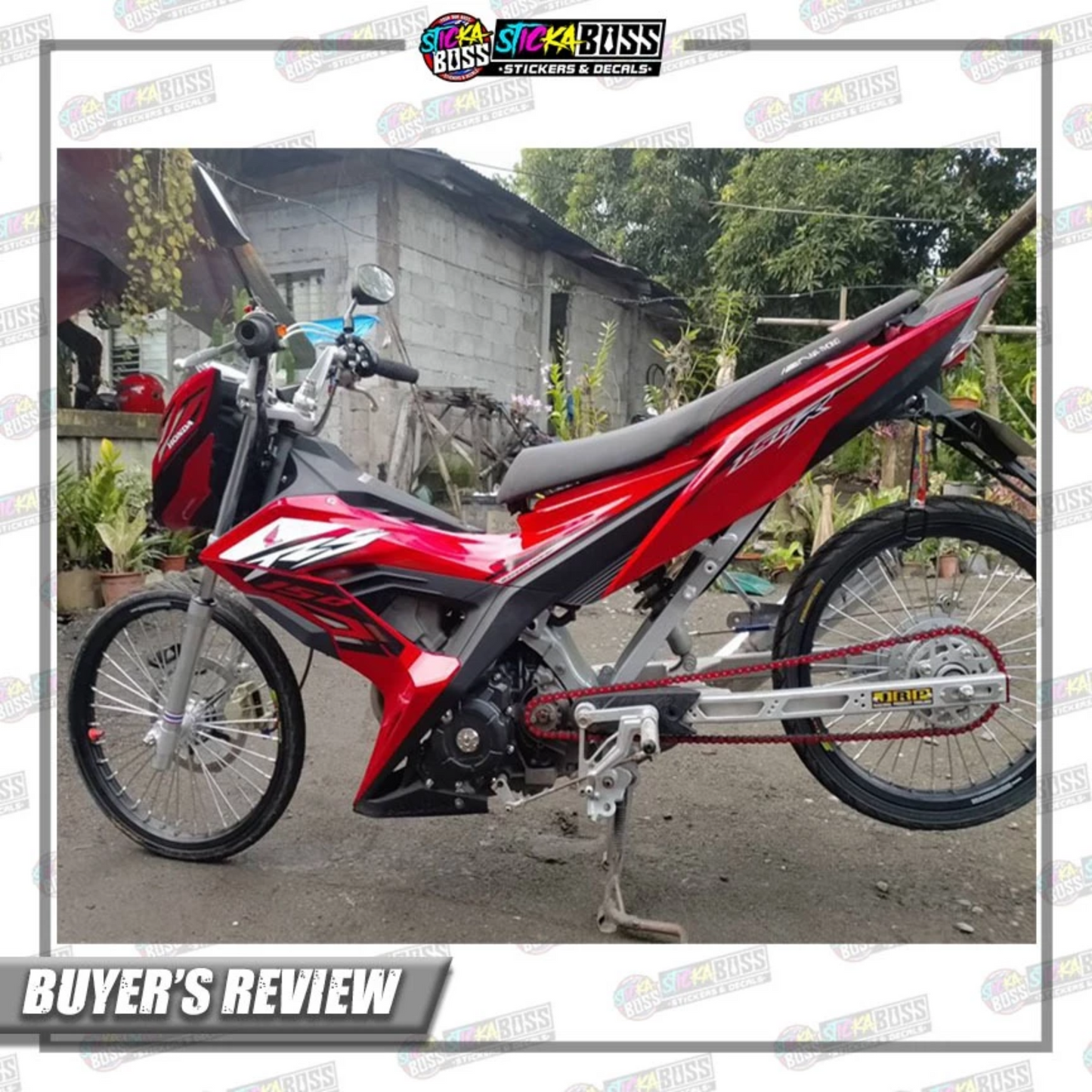 RS 150 FI Decals (R150 Stock Decals)【PREMIUM GLOSSY LAMINATED】