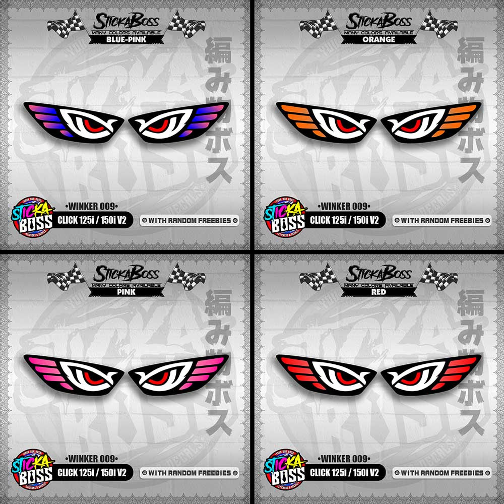 CLICK 125i / 150i V2 (WINKER 009) TRANSPARENT【WITH FREEBIES】