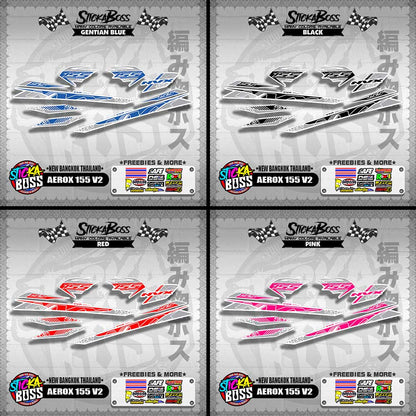 AEROX 155 V2 DECALS ( NEW BANGKOK THAILAND )【WITH FREEBIES】