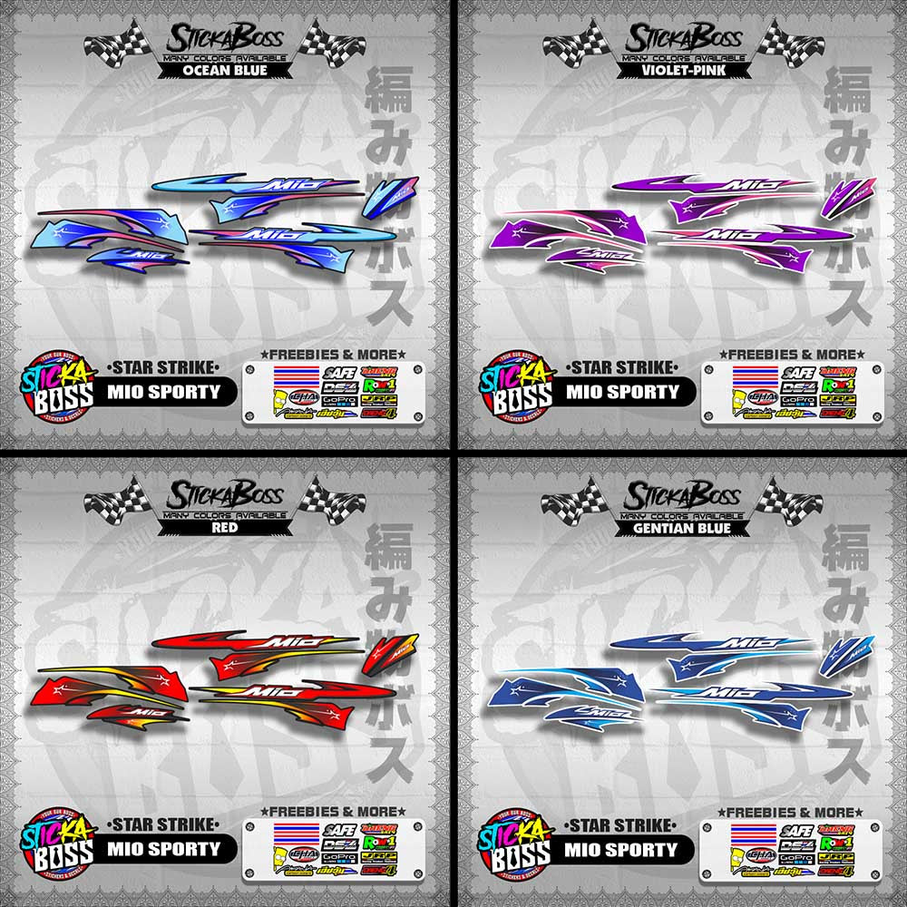 MIO SPORTY DECALS ( STAR STRIKE )【WITH FREEBIES】
