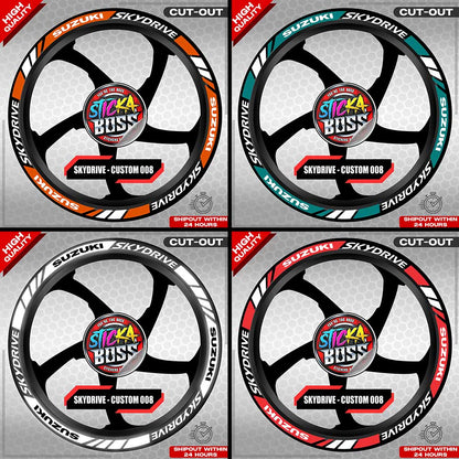 SKYDRIVE MAG STICKER SET ( 2 MAGS ) - CUSTOM 008 | VINYL WATERPROOF CUT-OUT DECALS