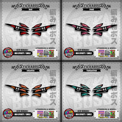 MIO SPORTY / SMILE INDO STICKER DECALS (  A20 VARIASI )【WITH FREEBIES】