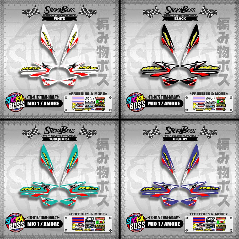 MIO 1 / AMORE DECALS ( TR-0177 THAI-MALAY )【WITH FREEBIES】