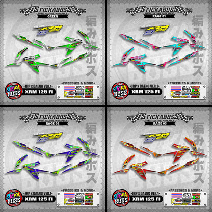 XRM 125 FI Decals - (JRP x DAENG VER.1) [STREET BIKE CONCEPT]【PREMIUM GLOSSY LAMINATED】