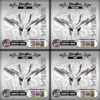 CLICK 125 / 150 V2 DECALS ( VARIO VR0007 )【WITH FREEBIES】