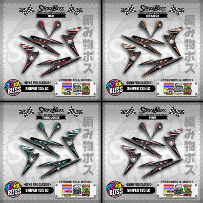 SNIPER 135 LC DECALS ( DYNO PRO CLASSIC )【WITH FREEBIES】