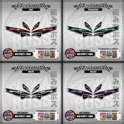 MIO SPORTY  SMILE INDO STICKER DECALS ( A9 VARIASI )【WITH FREEBIES】