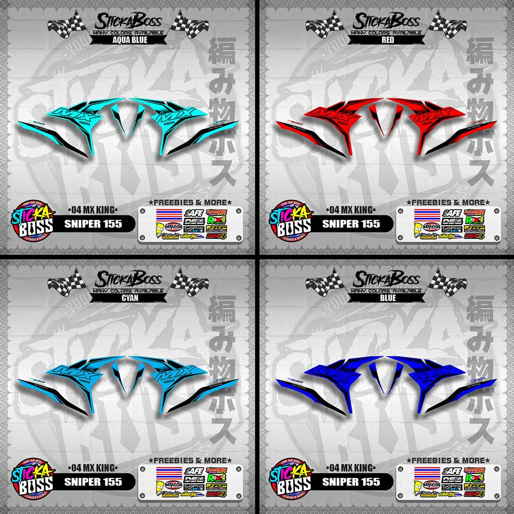 SNIPER 155 DECALS ( 04 MX KING )【WITH FREEBIES】