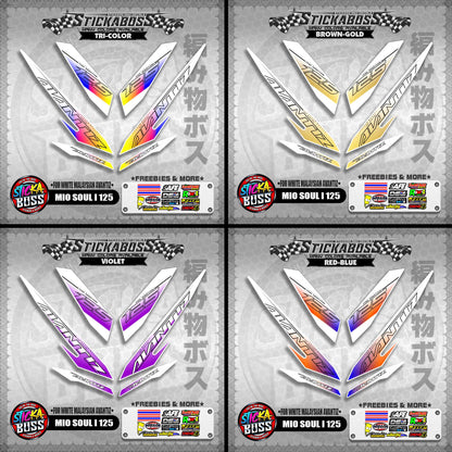 MIO SOUL I 125 STICKER DECALS ( FOR WHITE MALAYSIAN AVANTIZ )【WITH FREEBIES】