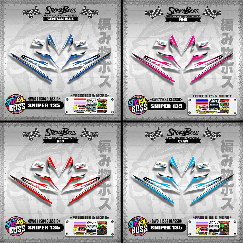 SNIPER 135 DECALS ( BWC 1 1S84 CLASSIC )【WITH FREEBIES】