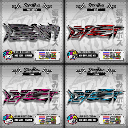 MIO SOUL I 115 MSI DECALS ( FIRE EDITION )【WITH FREEBIES】