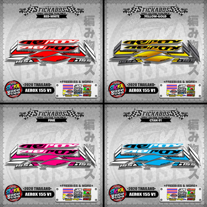 AEROX 155 V1 STOCK DECALS  ( 2020 THAILAND )【WITH FREEBIES】