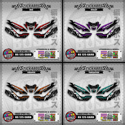 RS 125 CARB STICKER FULL DECALS ( ROAD SPORT FULL )【WITH FREEBIES】