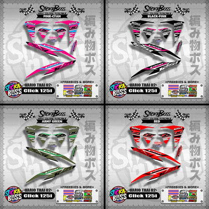 CLICK 125i V2 DECALS ( VARIO THAI 02 )【WITH FREEBIES】