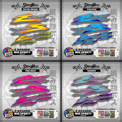 MIO SPORTY STOCK DECALS ( Z DESIGN )【WITH FREEBIES