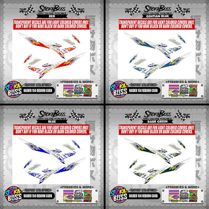 RAIDER 150 REBORN CARB DECALS ( TRANSPARENT SATRIA HOTWHEELS )【WITH FREEBIES】