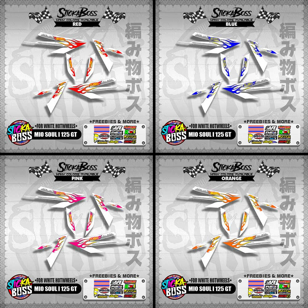 MIO SOUL I 125 GT DECALS ( FOR WHITE HOTWHEELS )【WITH FREEBIES】