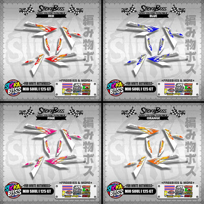 MIO SOUL I 125 GT DECALS ( FOR WHITE HOTWHEELS )【WITH FREEBIES】
