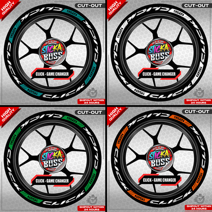 CLICK 125 MAG STICKER SET  ( 2 MAGS ) - GAME CHANGER | VINYL WATERPROOF CUT-OUT DECALS