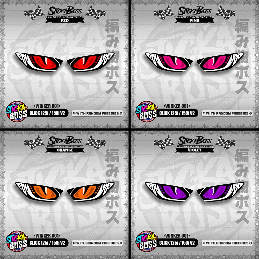 CLICK 125i / 150i V2 (WINKER 001) TRANSPARENT【WITH FREEBIES】