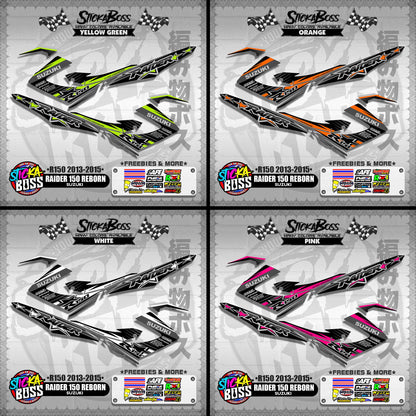 RAIDER 150 REBORN STOCK DECALS ( R150 2013 - 2015 )【WITH FREEBIES】