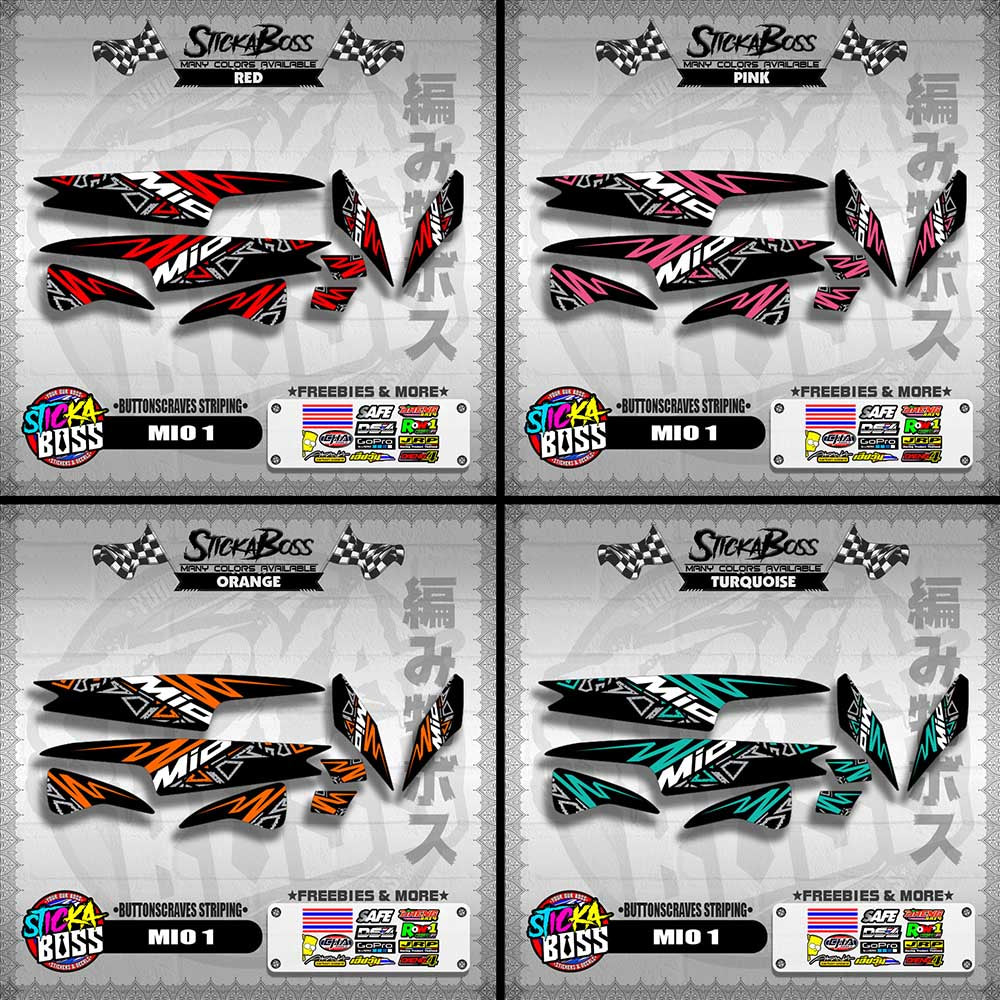 MIO 1 DECALS ( BUTTONSCRAVES STRIPING )【WITH FREEBIES】