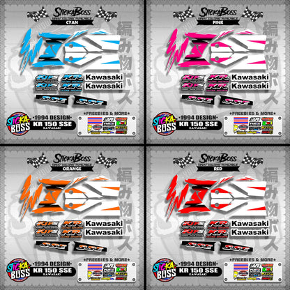 KR 150 SSE STOCK DECALS ( 1994 DESIGN )【WITH FREEBIES】
