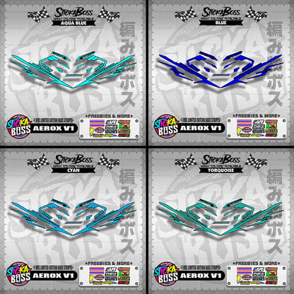 AEROX V1 DECALS ( NVX LIMITED EDITION RACE STRIPES )【WITH FREEBIES】