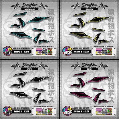 MIO I 125 MALAYSIAN DECALS ( SEMI FULL SOLARIZ SHARP MOTIF )【WITH FREEBIES】